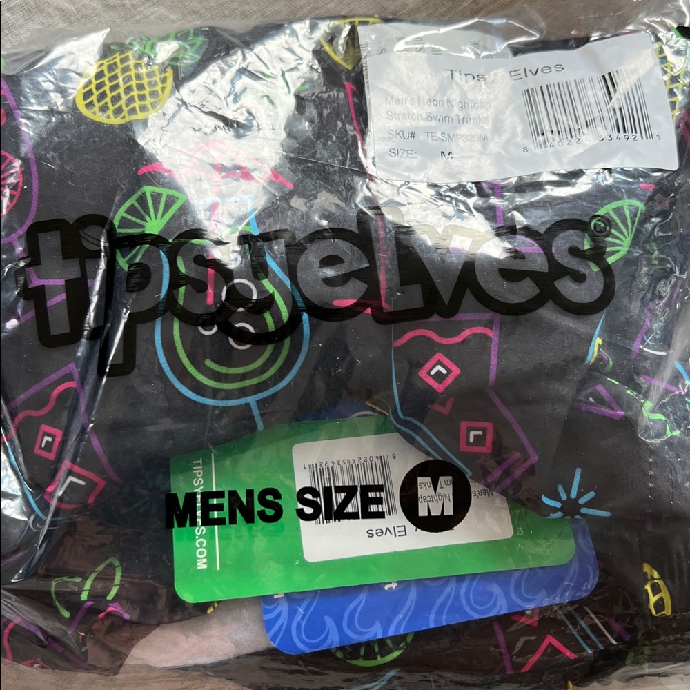 Tipsy Elves Neon Nightcap Swim Trunks - Picture 7 of 7